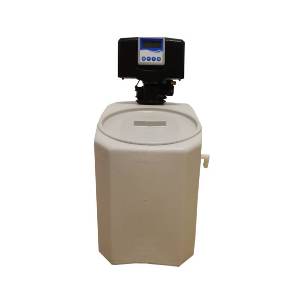 Dedurizator apa Aqua Mini 5-E14M, Debit 0.3 mc/h, Capacitate filtrare 2.600 litri, Cartus din Rasina Cationica - AquaFilters.ro